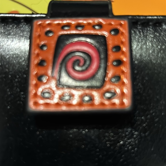 2/$30 Kokopelli Black Leather Wallet - Picture 6 of 7